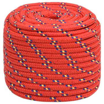 Boat Rope Red 18mm 25m Polypropylene - Tough & Durable