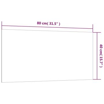 Wall-Mounted Magnetic Board 80x40 cm - Tempered Glass White