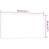 Wall-Mounted Magnetic Board 80x40 cm - Tempered Glass White