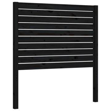 Black Single Solid Wood Bed Frame - Stylish & Durable