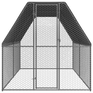 Galvanised Steel Chicken Cage 2x4x2 m - Durable & Secure