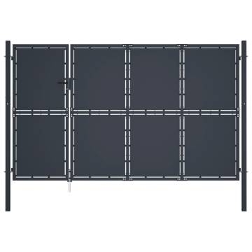 Garden Gate Steel 350x150 cm Anthracite - Durable & Secure