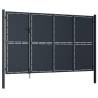 Garden Gate Steel 350x150 cm Anthracite - Durable & Secure