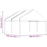 Gazebo with Roof White 4.46x5.88m - Durable Outdoor Shelter