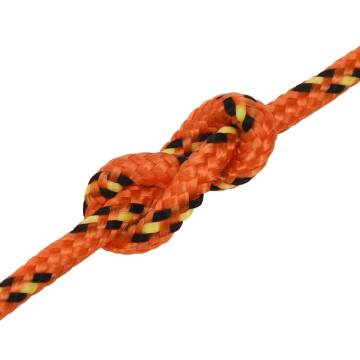 Boat Rope Orange 5mm 100m Polypropylene - Durable & Versatile