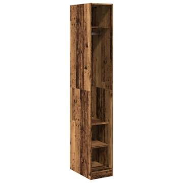 Stylish Old Wood Wardrobe - 30x50x200 cm | HipoMarket