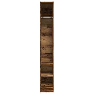 Stylish Old Wood Wardrobe - 30x50x200 cm | HipoMarket