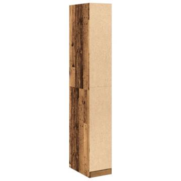 Stylish Old Wood Wardrobe - 30x50x200 cm | HipoMarket