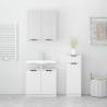 3 Piece Bathroom Cabinet Set - Stylish White Storage Solution