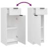 3 Piece Bathroom Cabinet Set - Stylish White Storage Solution