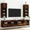 TV Cabinets with LED Lights 2 pcs Smoked Oak 30.5x30x90 cm Colour smoked oak Quantity in Package 2 Height 90 cm Width 30.5 cm 