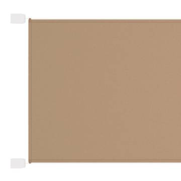 Vertical Awning Taupe 180x270 cm - Durable Oxford Fabric