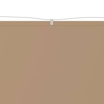 Vertical Awning Taupe 180x270 cm - Durable Oxford Fabric