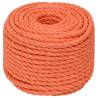 Durable Orange 16mm Rope - 25m Polypropylene | Hipo Market