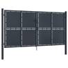 Garden Gate Steel 300x150 cm Anthracite - Durable & Secure