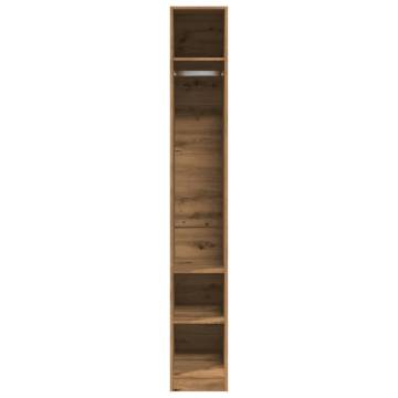 Elegant Artisan Oak Wardrobe - 30x50x200 cm Engineered Wood