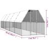 Durable Galvanised Steel Chicken Cage - 2x10x2m