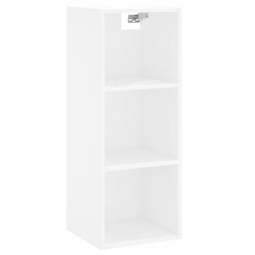 Elegant Highboard in White - 34.5x34x180 cm - Hipomarket