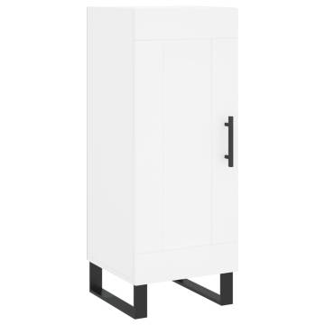 Elegant Highboard in White - 34.5x34x180 cm - Hipomarket