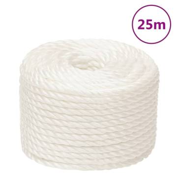 Work Rope White 10mm 25m Polypropylene - Durable & Versatile