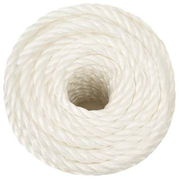 Work Rope White 10mm 25m Polypropylene - Durable & Versatile