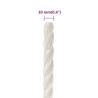 Work Rope White 10mm 25m Polypropylene - Durable & Versatile