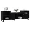 TV Cabinet Black - Stylish Engineered Wood | HipoMarket UK