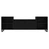 TV Cabinet Black - Stylish Engineered Wood | HipoMarket UK