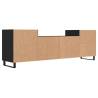 TV Cabinet Black - Stylish Engineered Wood | HipoMarket UK