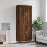 Highboard Brown Oak 69.5x34x180 cm Engineered Wood Colour brown oak Quantity in Package 1 Model 2 doors 