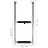 Folding Boarding Ladder 2-Step Stainless Steel | HipoMarket