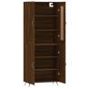 Stylish Highboard Brown Oak - 69.5x34x180 cm | Hipomarket