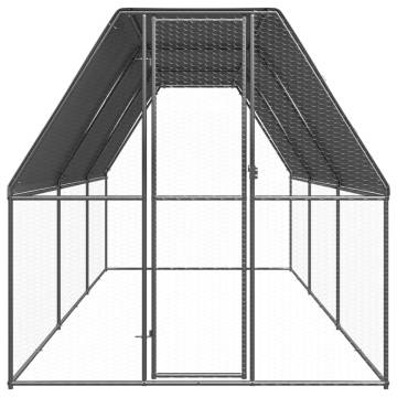 Durable Galvanised Steel Chicken Cage 2x6x2m | HipoMarket