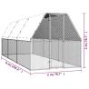 Durable Galvanised Steel Chicken Cage 2x6x2m | HipoMarket