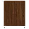 Stylish Highboard Brown Oak - 69.5x34x180 cm | Hipomarket