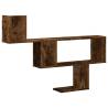 Stylish Wall Shelf Smoked Oak - 100x15x70 cm | Hipo Market