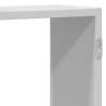 Wall Shelf White 129x18x42 cm Engineered Wood - Stylish Storage