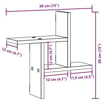 Wall Shelves 2 pcs Sonoma Oak | Stylish & Durable Storage