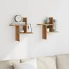 Wall Shelves 2 pcs Artisan Oak - Stylish Storage Solution