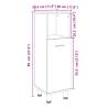 Bathroom Cabinet Sonoma Oak 30.5x30x95 cm | HipoMarket