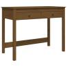 Honey Brown Desk with Drawers | Solid Wood Pine 100x50 cm