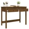 Honey Brown Desk with Drawers | Solid Wood Pine 100x50 cm