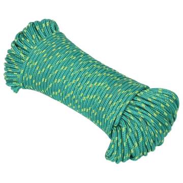 Boat Rope Green 4mm 250m Polypropylene - Durable & Versatile