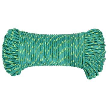 Boat Rope Green 4mm 250m Polypropylene - Durable & Versatile