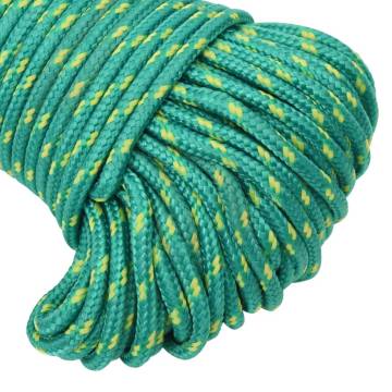 Boat Rope Green 4mm 250m Polypropylene - Durable & Versatile