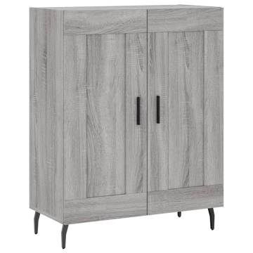 Stylish Highboard Grey Sonoma - Durable Engineered Wood | Hipo Market