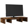 Adjustable Monitor Stand - Smoked Oak, Durable Design