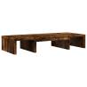 Adjustable Monitor Stand - Smoked Oak, Durable Design