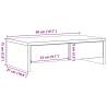 Monitor Stand with Drawers Black - 50x27x15 cm