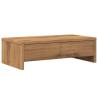 Monitor Stand with Drawers in Artisian Oak - 50x27 cm | HipoMarket